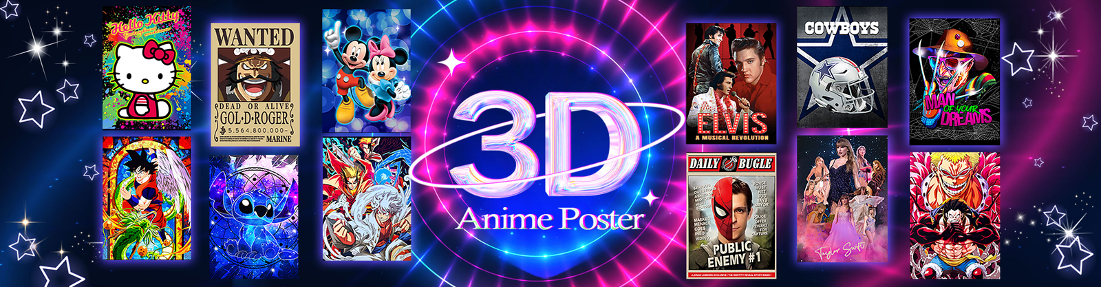 Cartão 3D Lenticular
