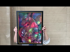 DGZ Naruto Messi Ronaldo Esporte 3D Flip Motion Lenticular Pôsteres de Anime 40 * 60cm