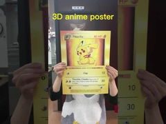 DGZ Naruto Messi Ronaldo Esporte 3D Flip Motion Lenticular Pôsteres de Anime 40 * 60cm