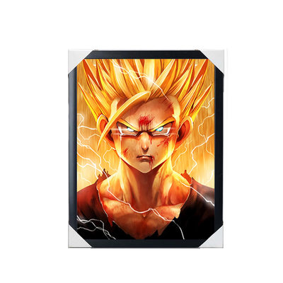 Comic japonês Dragon Ball One Piece Demon Slayer Branqueador Impressão 3D Anime Pinturas Suspensas Decoração de Parede Rolos Pôster