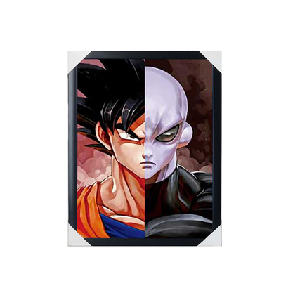Comic japonês Dragon Ball One Piece Demon Slayer Branqueador Impressão 3D Anime Pinturas Suspensas Decoração de Parede Rolos Pôster