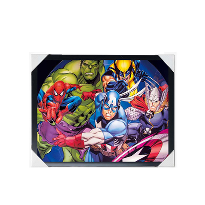 Pôster 3D de Anime Marvel 3D Pôster Lenticular Decoração de Parede Impressão 3D Mudança de Imagem Pôster de Anime