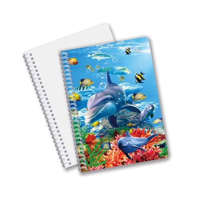 Boa Qualidade Materiais PET 3D lenticulares personalizados Promoção Presente Espiral 3D Notebook de impressão