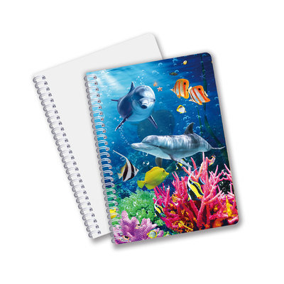 Boa Qualidade Materiais PET 3D lenticulares personalizados Promoção Presente Espiral 3D Notebook de impressão