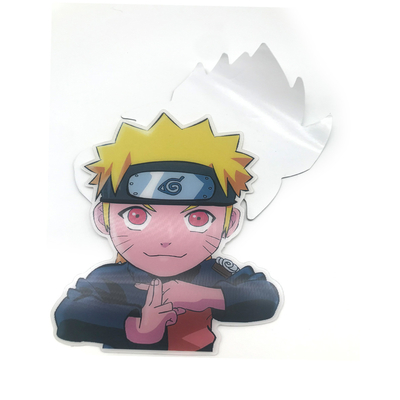 Holograma 3D Lenticular Auto Sticker de Parede Personalizado Carinhosos 3D Anime Motion Stickers Com Logotipo