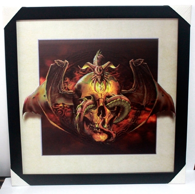 Impressão 3D de cartazes lenticulares PET personalizados Pintura 3D com quadro PS preto para decoração residencial