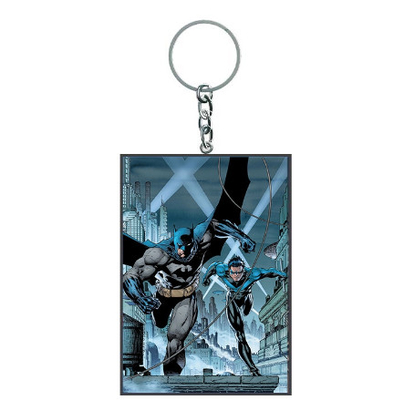 Personagem de animação personalizada de bricolage Chave de chave acrílica de dois lados Aço inoxidável com impressão UV Método de impressão de 6 cores