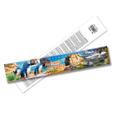 Lenticular 3D Ruler PET personalizável Decorações para casa com efeito de animação 3D