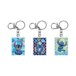 Personagem de animação personalizada de bricolage Chave de chave acrílica de dois lados Aço inoxidável com impressão UV Método de impressão de 6 cores