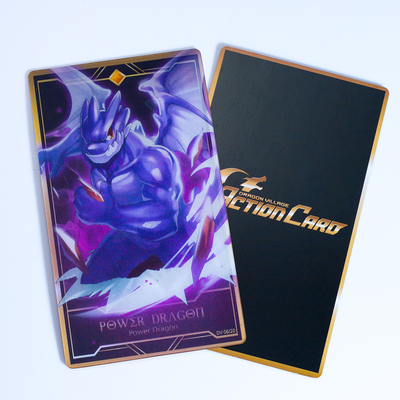 Impressão a cores completas PET Cartão Lenticular Personalizado 3D Cartão de Impressão Lenticular