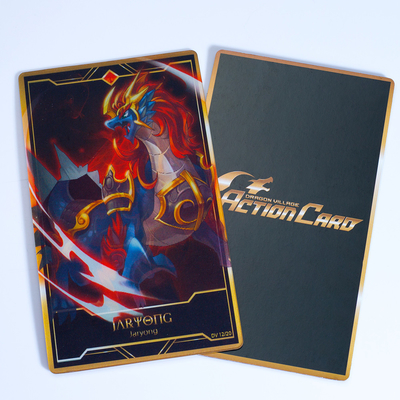 Impressão a cores completas PET Cartão Lenticular Personalizado 3D Cartão de Impressão Lenticular