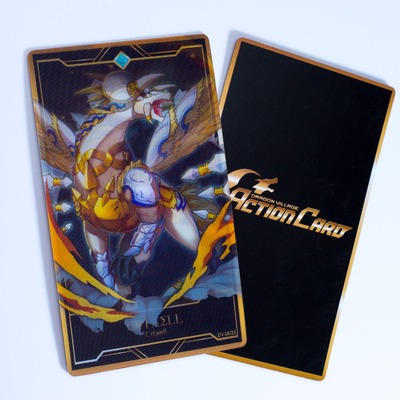 Impressão a cores completas PET Cartão Lenticular Personalizado 3D Cartão de Impressão Lenticular