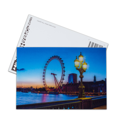 Roller Coaster Parks Lenticular 3D Motion Card Souvenir Gift Card Imagens em movimento 3d