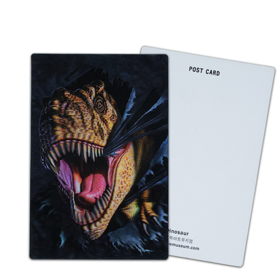Regalos para crianças Dinossauro Cartão 3D Animação Imagem Cartão postal 3D Cartões móveis