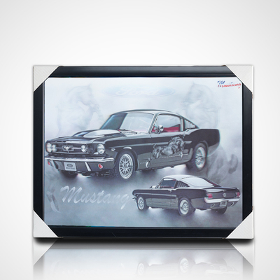 Impressão 3D de cartazes lenticulares PET personalizados Pintura 3D com quadro PS preto para decoração residencial