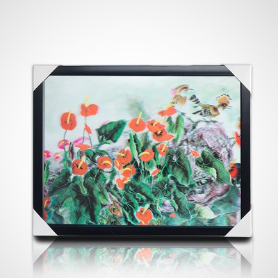 Pintura 3D Lenticular com Quadro Negro 40*30cm PET 5D 3D Quadros de Imagens Lenticulares Obra de Arte Imagens Modernas