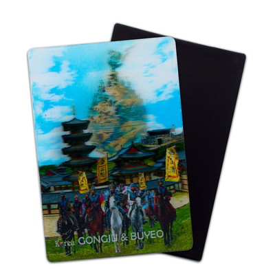 Regalo de Souvenirs do Castelo de referência Imãs lenticulares 3D para promoções