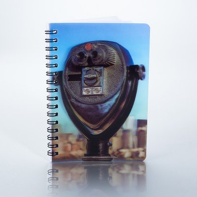 hot sales design personalizado A4 A5 3d lenticular espiral diário de exercícios notebook com capa 3d para estudantes