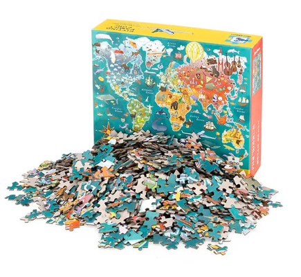 Fábrica direta 3D Jogo Brinquedo Crianças 6 em 1 Transporte de Animais Caráter de madeira Vida Marinha Puzzle de Jigsaw para Crianças