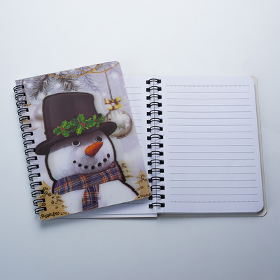 Atacado personalizar Produtos comercializáveis Baratos 3D Lenticular capa dura Sprial Binding Animal Notepad Notebook