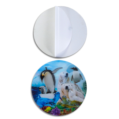 Adesivo de lente lenticular 3D / adesivo de impressão lenticular / personalize adesivo de movimento de anime 3D