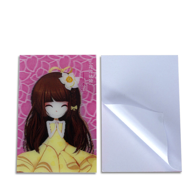 Grosso Lenticular Anime Motion Sticker Peeker à prova d'água Lenticular Anime Car 3D Sticker