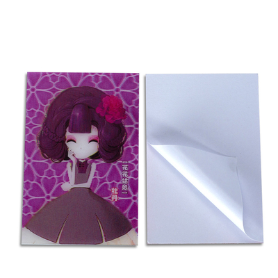 Grosso Lenticular Anime Motion Sticker Peeker à prova d'água Lenticular Anime Car 3D Sticker