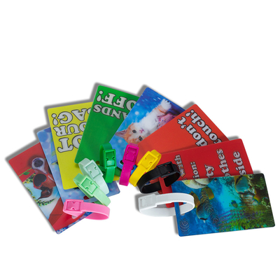 Lenticular personalizável Produto personalizado TPU tecido Patch Pin bagagem Tag