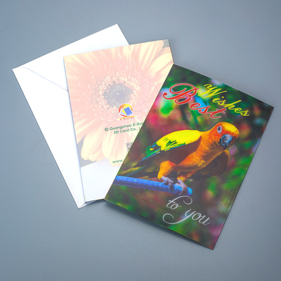Impressão Lenticular 3D Custom Kpop Cartão Postal/ Cartão de Visita