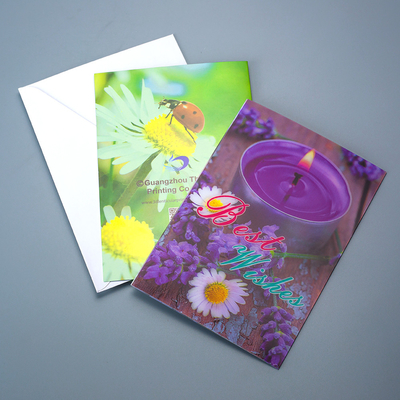 Personalizado 2 Imagens Flip Engraçado Lenticular 3D Imagem Cartão de Presente de Saudação Lenticular 3D Cartão