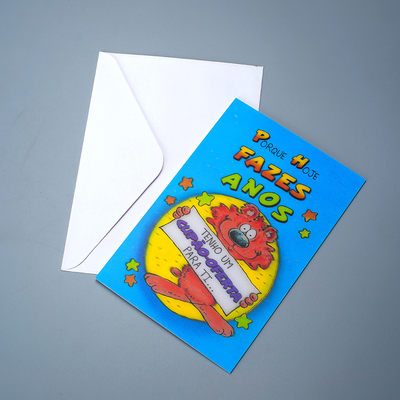 Gráfico 3D de impressão lenticular de carteira de boas-vindas