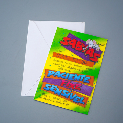 Cartões 3D personalizados Cartões postais lenticulares Cartões de convite animados