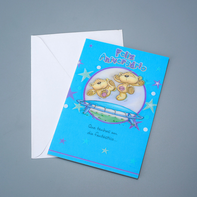 Gráfico 3D de impressão lenticular de carteira de boas-vindas