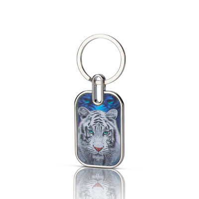 Epoxy impresso por encomenda Acrílico transparente Holográfico Keycharm Cartoon Keychain Acrílico Com Anime