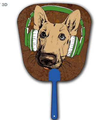 Produto promocional PP 3D Efeito lenticular Ventilador de mão de plástico