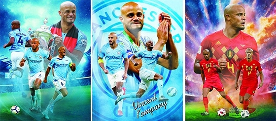3D Lenticular Anime Poster Futebol Imagem de parede Impressão Lenticular Anime Poster com efeito de Flip 3D