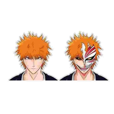 Autocolante de anime à prova d'água com adesivos Iguro Obanai Demon Slayer 3D