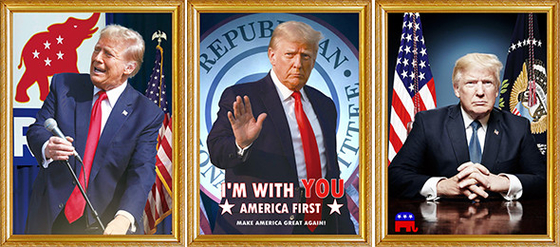 TRUMP Designs Impressão 3D personalizada PET Lenticular Poster Impressão 3D Lenticular