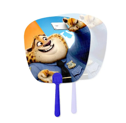 Impressão de imagem lenticular 3D de plástico personalizado PET Flip Publicidade Fan PP Fan Impressão 3D Fan de mão Business Gift