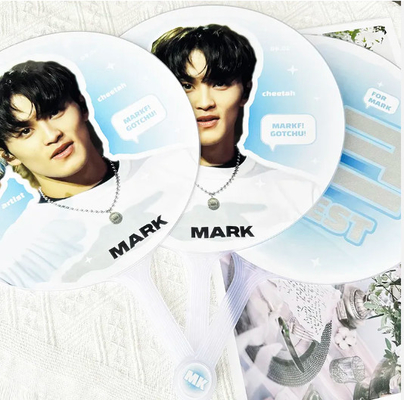 Japanese Korean Idol Group DIY Fan Concert Produção de plástico Love King Surrounding Stars Design Fan