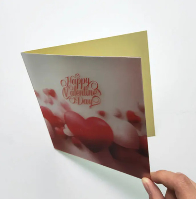 Venda Quente Custom Lenticular Impresso 3D Cartões de Invitação