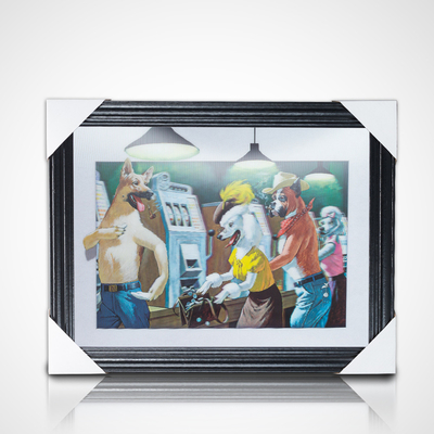 Impressão personalizada 3D Dragon Ball Movie Poster Flip 3D Animação 3D Imagem com quadro preto Tema de arte integrado