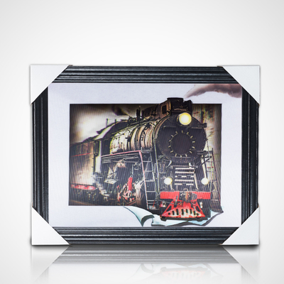 Impressão personalizada 3D Dragon Ball Movie Poster Flip 3D Animação 3D Imagem com quadro preto Tema de arte integrado