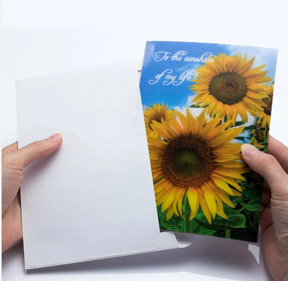 Cartão de aniversário de Natal 3D Com Envelope Cartão Postal Lenticular