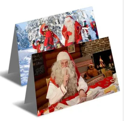 Cartão de aniversário de Natal 3D Com Envelope Cartão Postal Lenticular