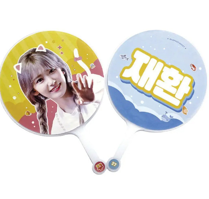 Custom One Side Kpop Picket 3d Lenticular Ventilador de mão
