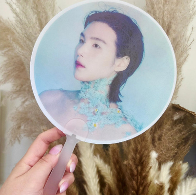 Ventilador Lenticular de um lado Kpop Ventilador Lenticular 3D Ventilador Lenticular