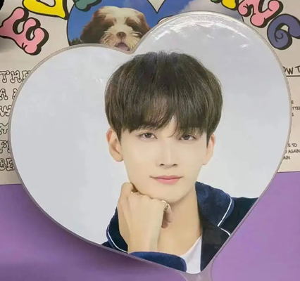 Ventilador de evento KPop personalizado para presente Ventilador de plástico PET transparente 3D personalizado