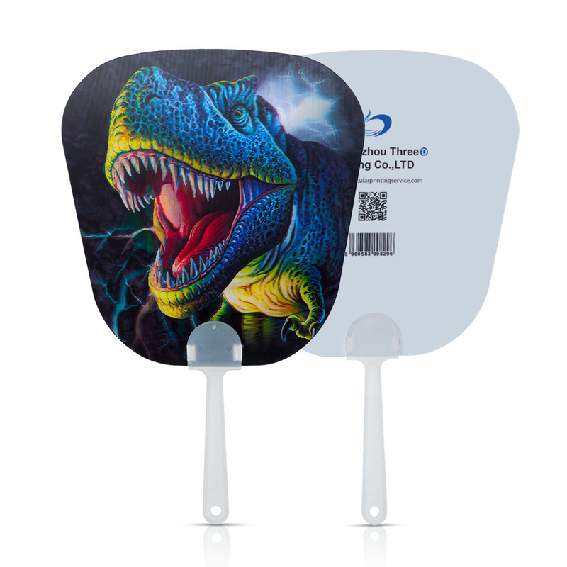 Animação 3D Lenticular Personalizada Coreia KPOP Idol Flip 3d Ventilador de Mão Transparente Tecido Ventilador de Mão Para Presentes