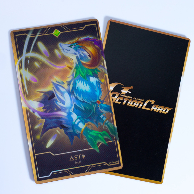 Impressão a cores completas PET Cartão Lenticular Personalizado 3D Cartão de Impressão Lenticular